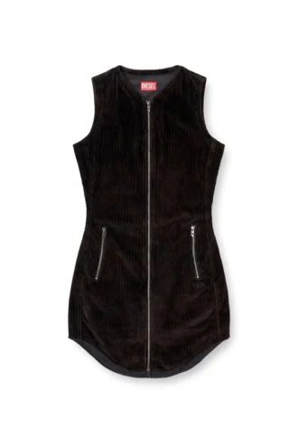 d-enea Cotton mini dress with front zipper