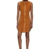 d-enea Cotton mini dress with front zipper