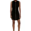 d-enea Cotton mini dress with front zipper