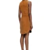 d-enea Cotton mini dress with front zipper