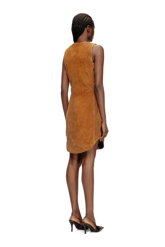 d-enea Cotton mini dress with front zipper