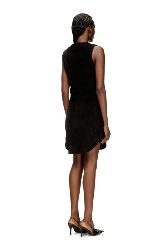 d-enea Cotton mini dress with front zipper