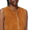 d-enea Cotton mini dress with front zipper