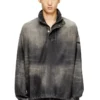 d-flow-s3 Denim top with mock neck