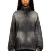 d-flow-s3 Denim top with mock neck
