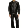 d-glory jogg Moto jacket in shiny coated JoggJeans