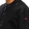 d-glory Moto jacket in clean-wash denim