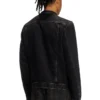 d-glory Moto jacket in clean-wash denim