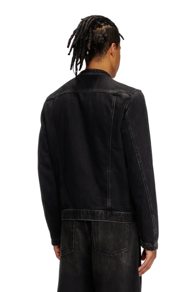 d-glory Moto jacket in clean-wash denim