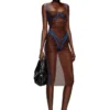 d-haily Sheer dress with lingerie outline