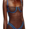 d-haily Sheer dress with lingerie outline