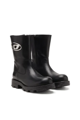 d-hammer bkr d w D-Hammer-Biker boots in shiny leather