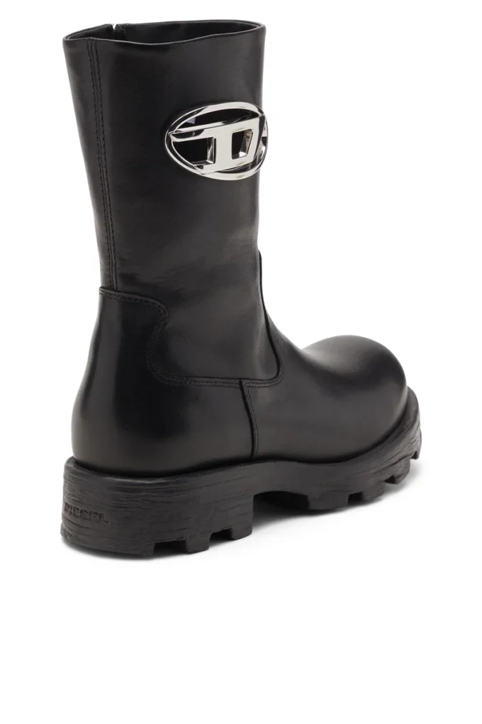 d-hammer bkr d w D-Hammer-Biker boots in shiny leather