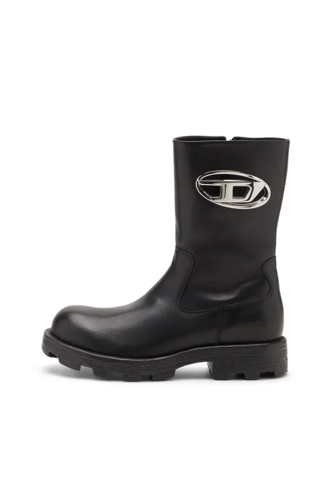 d-hammer bkr d w D-Hammer-Biker boots in shiny leather