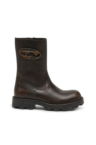 d-hammer bkr d w D-Hammer-Cut-out leather boots with oxidised hardware