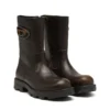 d-hammer bkr d w D-Hammer-Cut-out leather boots with oxidised hardware