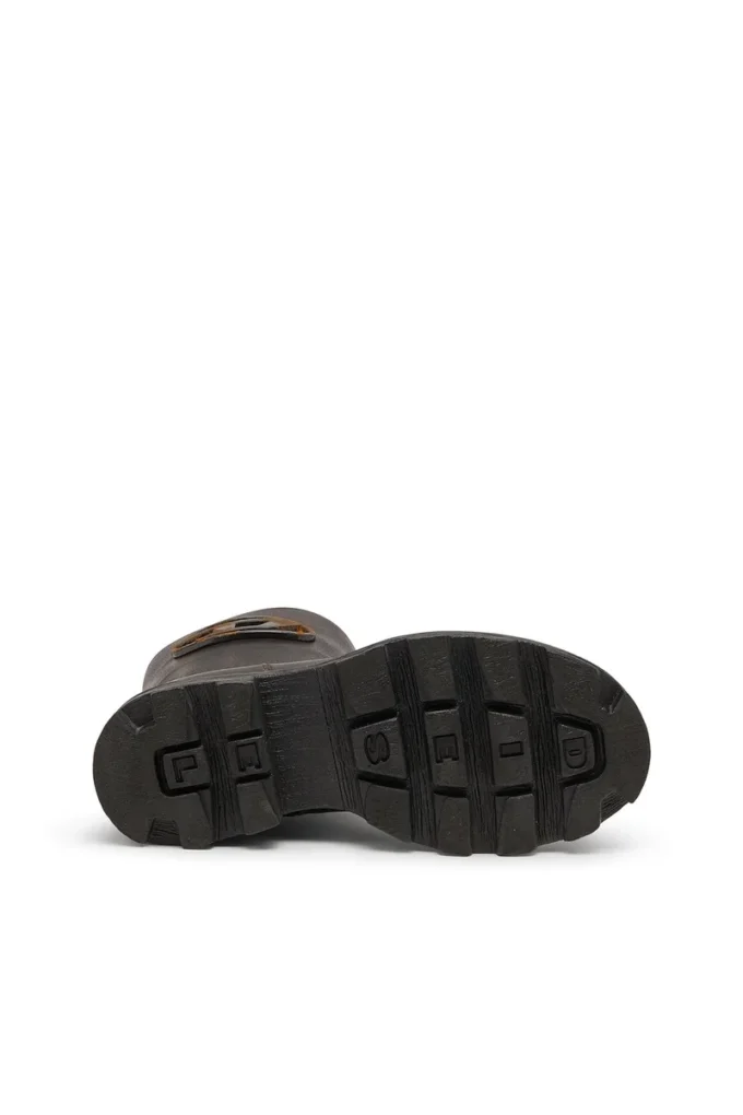 d-hammer bkr d w D-Hammer-Cut-out leather boots with oxidised hardware