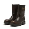 d-hammer bkr d w D-Hammer-Cut-out leather boots with oxidised hardware