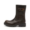 d-hammer bkr d w D-Hammer-Cut-out leather boots with oxidised hardware
