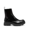 d-hammer bt zip d D-Hammer-Leather Chelsea boots with Oval D toe caps