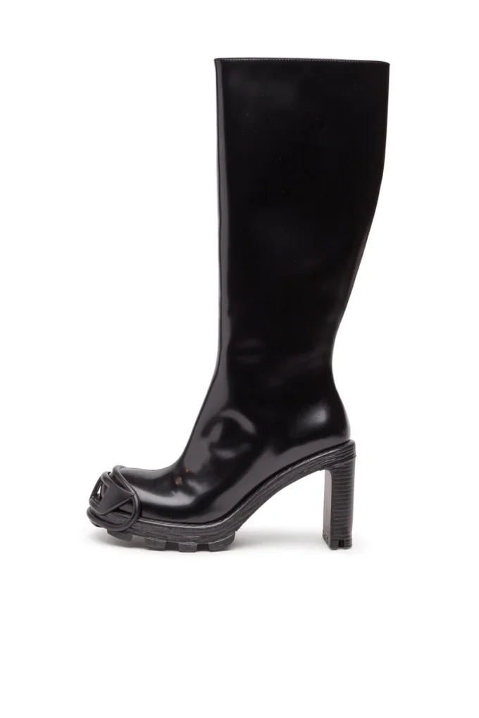 d-hammer d hb w D-Hammer-High-heel boots in brushed leather