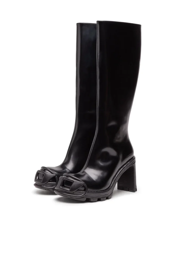 d-hammer d hb w D-Hammer-High-heel boots in brushed leather