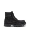 d-hammer lace up D-Hammer-Combat boots in denim and leather
