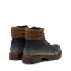 d-hammer lace up D-Hammer-Combat boots in denim and suede