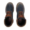 d-hammer lace up D-Hammer-Combat boots in denim and suede