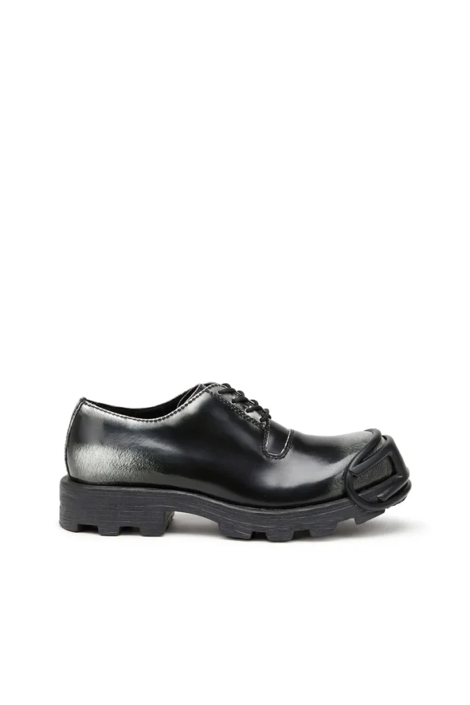 d-hammer so d D-Hammer-Derby shoes in shiny two-tone leather