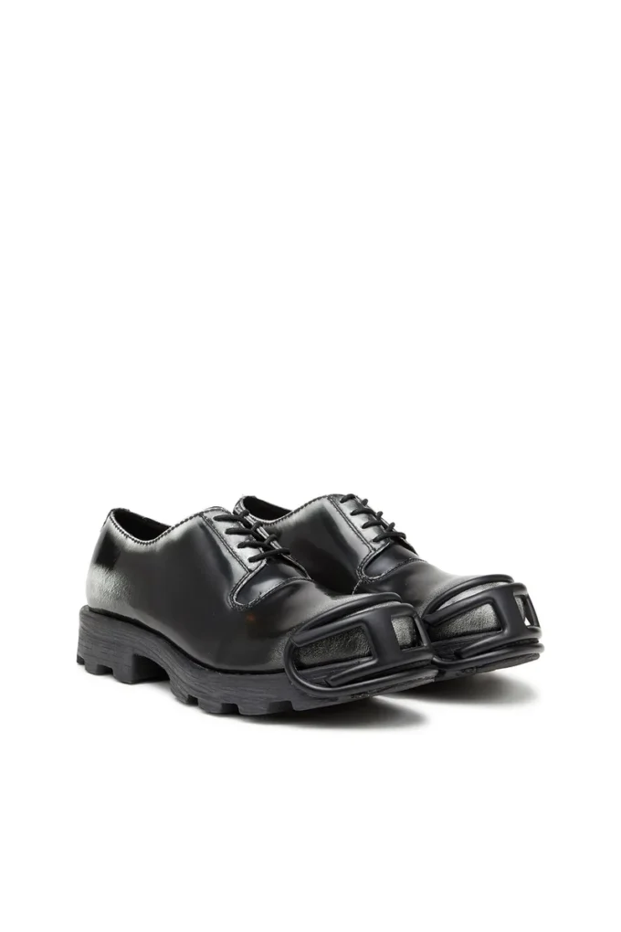 d-hammer so d D-Hammer-Derby shoes in shiny two-tone leather
