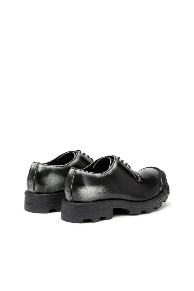 d-hammer so d D-Hammer-Derby shoes in shiny two-tone leather
