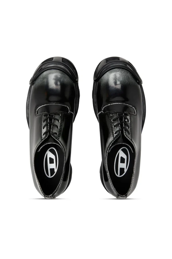 d-hammer so d D-Hammer-Derby shoes in shiny two-tone leather