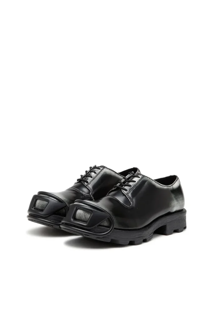 d-hammer so d D-Hammer-Derby shoes in shiny two-tone leather