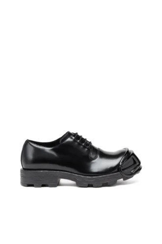 d-hammer so d D-Hammer-Leather lace-up shoes with oval D toe cap
