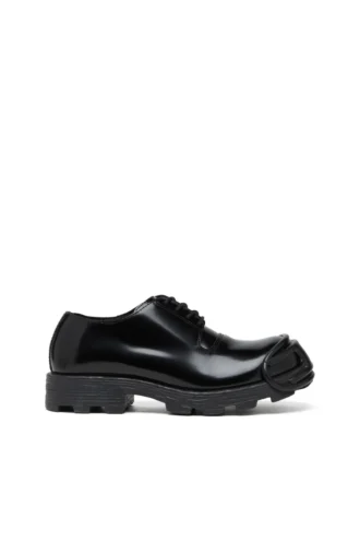 d-hammer so d D-Hammer-Leather lace-up shoes with oval D toe cap