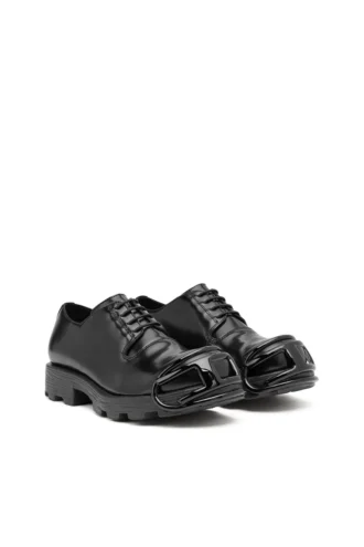 d-hammer so d D-Hammer-Leather lace-up shoes with oval D toe cap