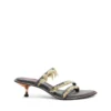 d-havanna kittie D-Havanna Kittie-Frayed-denim mules with crystals
