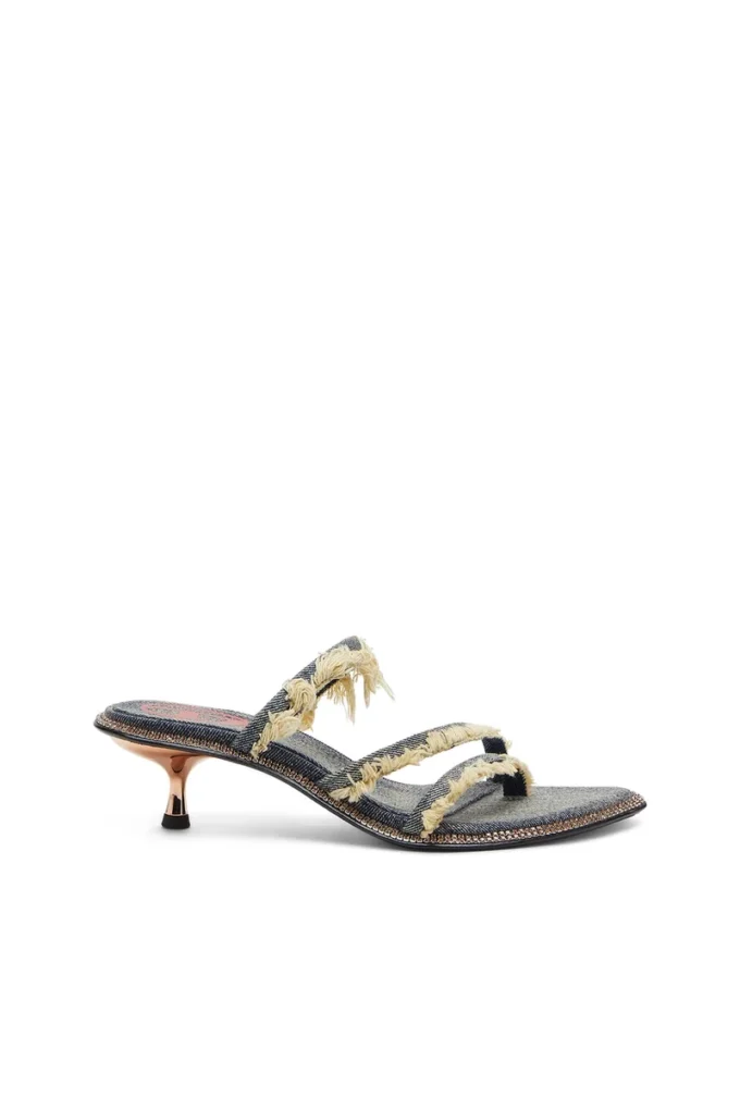 d-havanna kittie D-Havanna Kittie-Frayed-denim mules with crystals