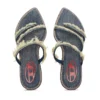 d-havanna kittie D-Havanna Kittie-Frayed-denim mules with crystals