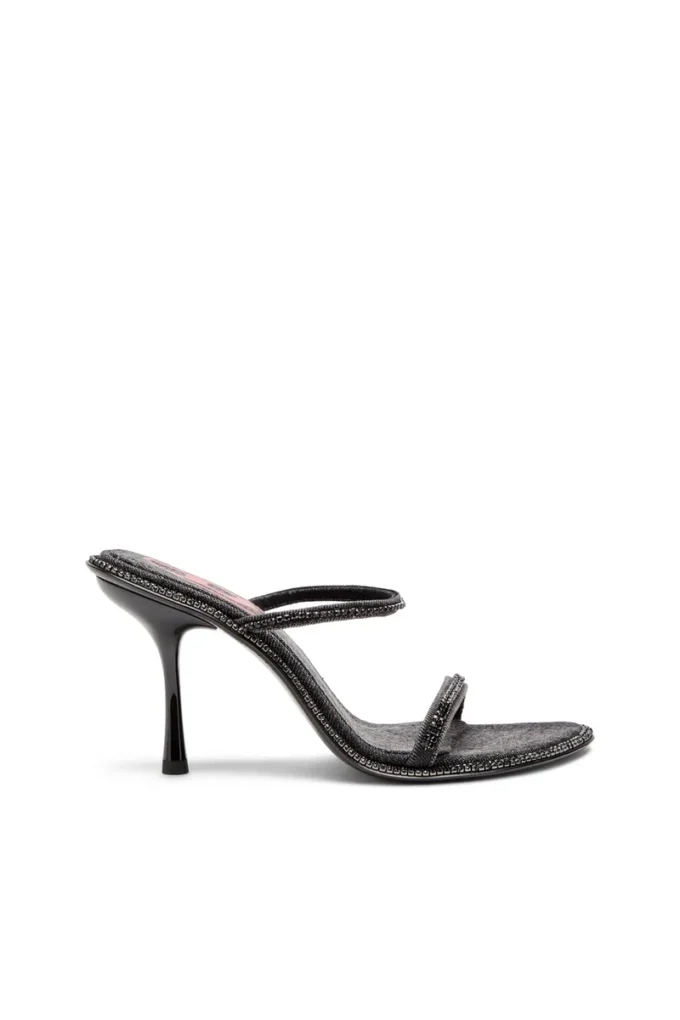 d-havanna sdl D-Havanna-Heeled mules in crystal denim