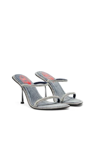 d-havanna sdl D-Havanna-Heeled mules in crystal denim