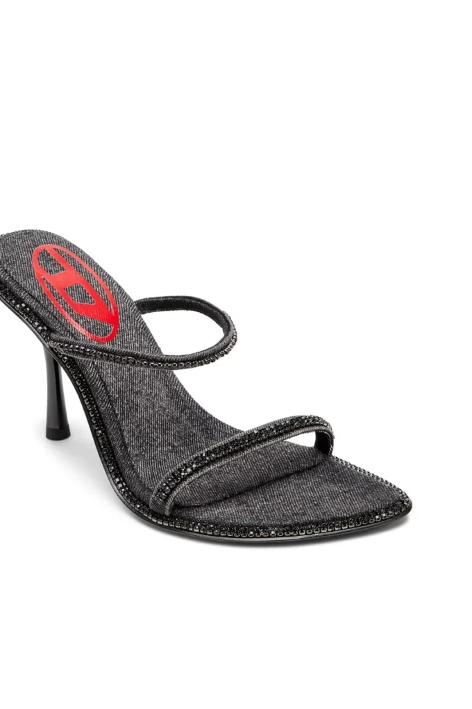 d-havanna sdl D-Havanna-Heeled mules in crystal denim