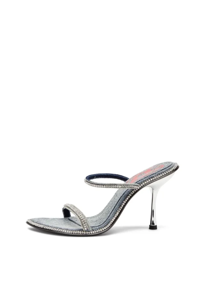 d-havanna sdl D-Havanna-Heeled mules in crystal denim