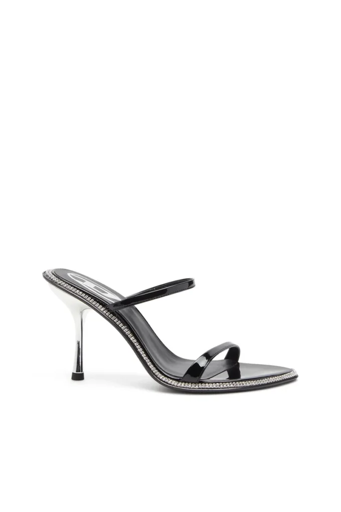 d-havanna sdl D-Havanna-Strappy patent mules with crystals