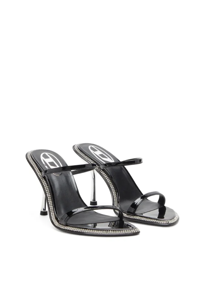d-havanna sdl D-Havanna-Strappy patent mules with crystals