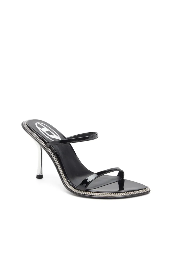 d-havanna sdl D-Havanna-Strappy patent mules with crystals