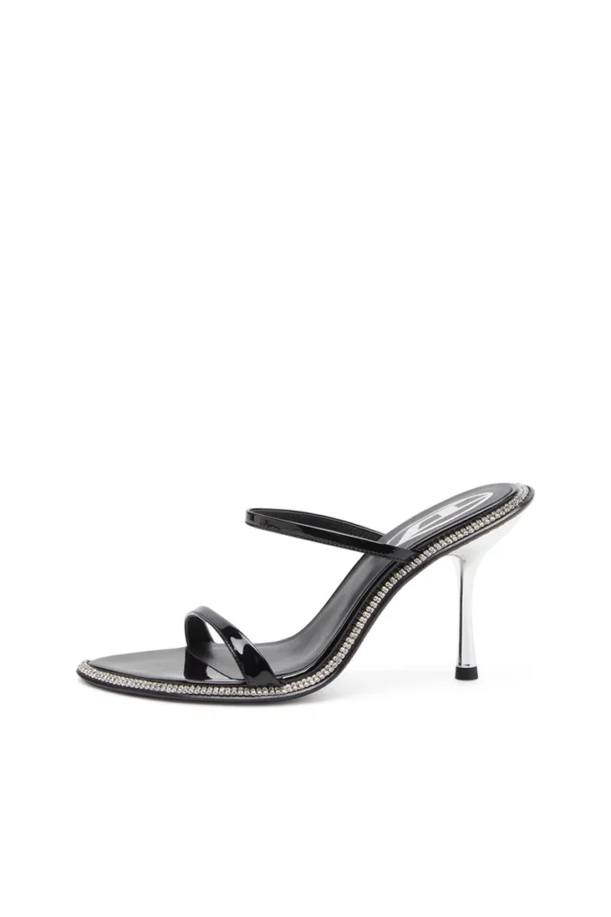 d-havanna sdl D-Havanna-Strappy patent mules with crystals