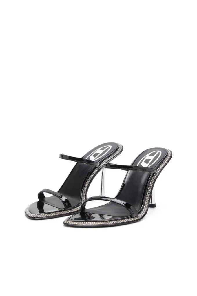 d-havanna sdl D-Havanna-Strappy patent mules with crystals