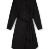 d-iletta-s1 Midi shirt dress with twisted detail